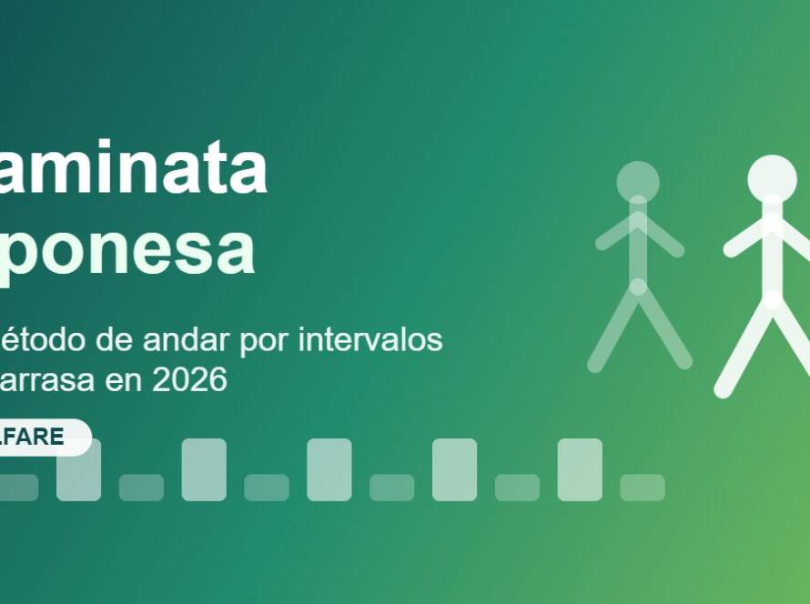 Caminata japonesa: dos personas practicando entrenamiento por intervalos al aire libre